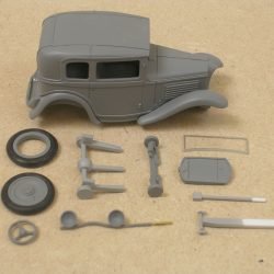 Patterns for casting vintage car models at 1/43 scale