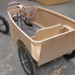 Austin Chummy pedal car, timber frame