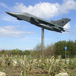 Bronze sculpture of a Tornado GR4
