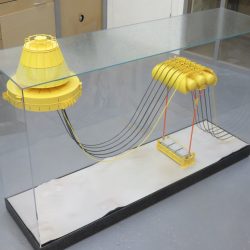 Underwater arch model for oil company display