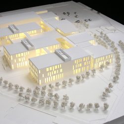 Monochrome architectural model for architect in Scotland