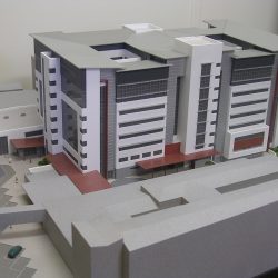 Scale model of Aberdeen hospital