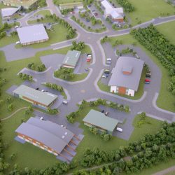 Forres Enterprise Park scale model Near Aberdeen