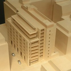 Architects model of Finwell Street office in London