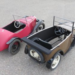 Two Austin Seven pedal cars