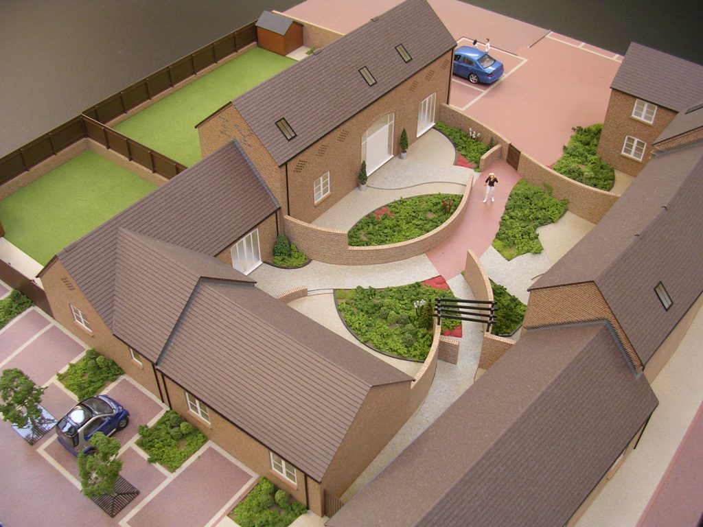 Housing marketing scale model, Sheffield